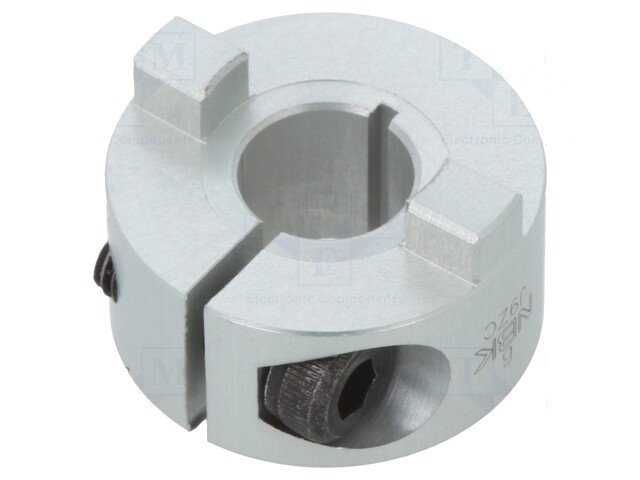Koppeling; Ø: 15mm; Ø1: 6mm; Ø2: 6mm; aluminium Koppeling; Ø: 15mm; Ø1: 6mm; Ø2: 6mm; aluminium